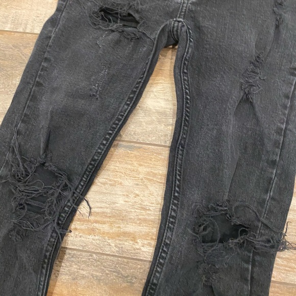 RSQ Skinny Tapered Distressed Jeans Black - Picture 5 of 6